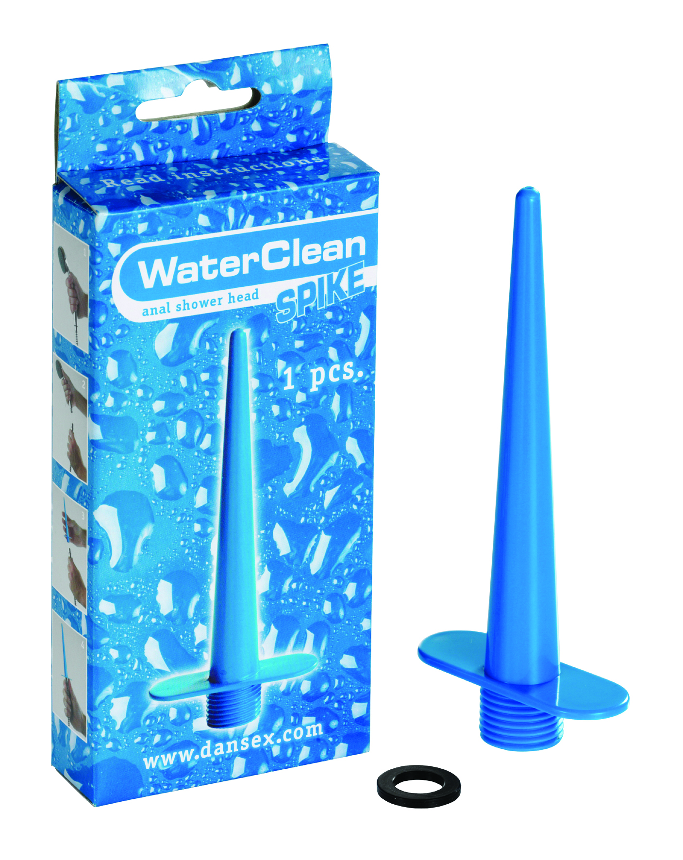 Dansex WaterClean Shower Head Spike blue
