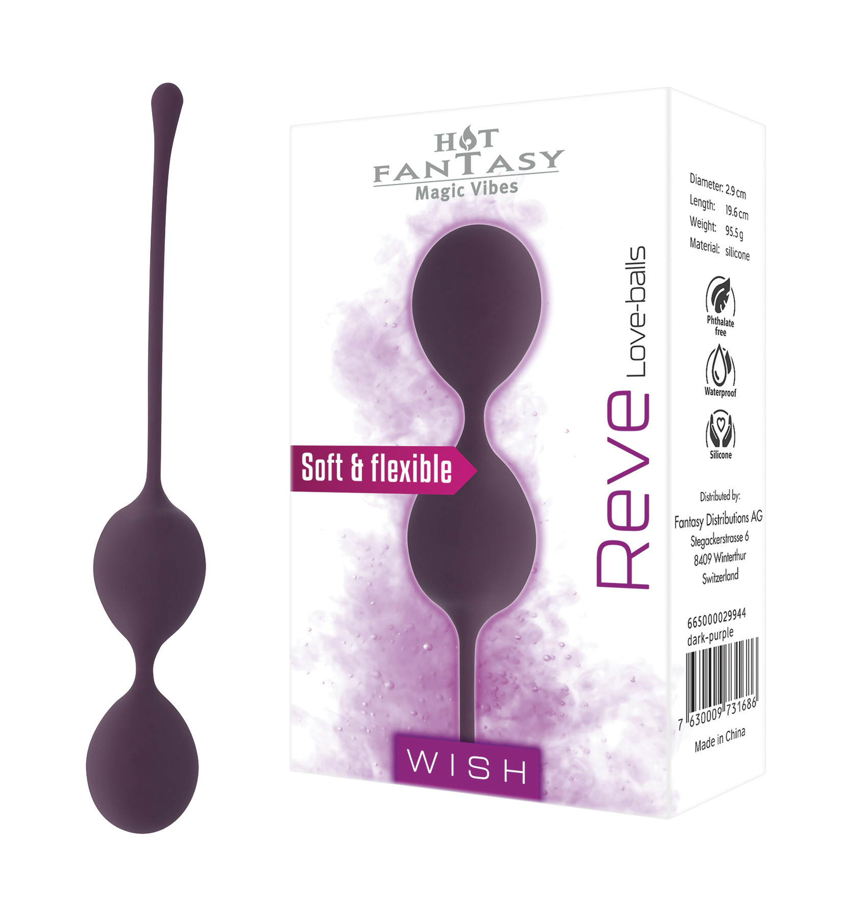 HOT FANTASY WISH Reve  Love-balls dark-purple
