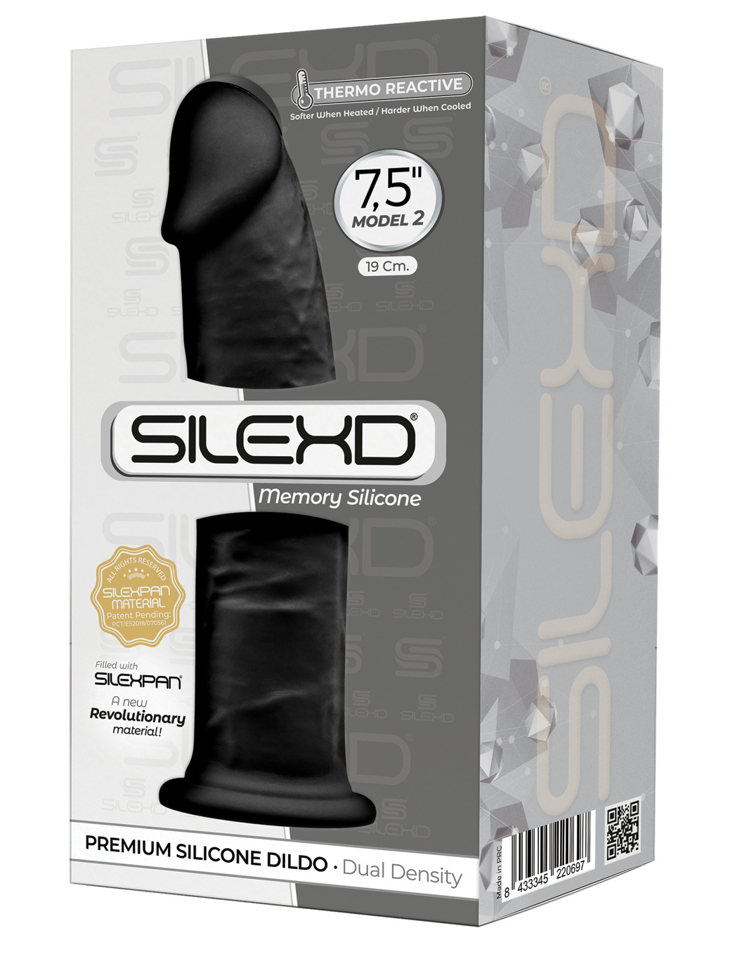 Silexd Dual Density Silicone Dildo Model 2
