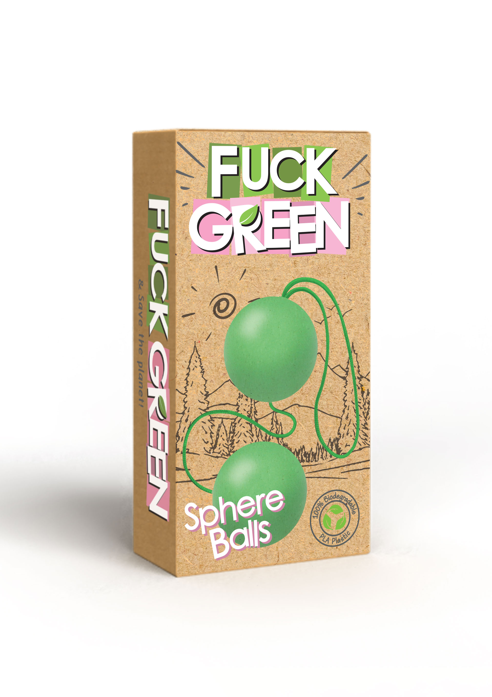 FUCK GREEN Sphere Balls