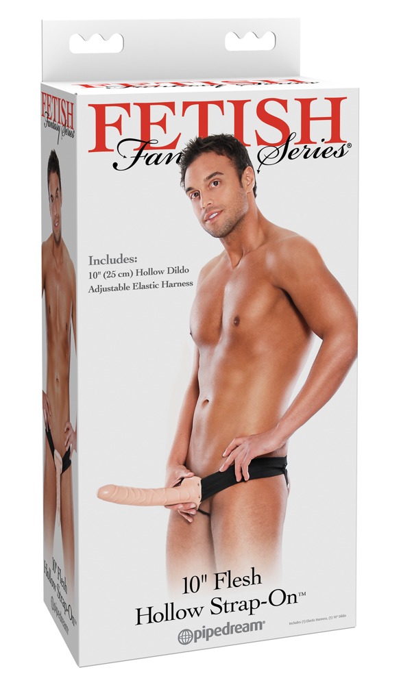 Fetish Fantasy 10" Flesh Hollow Strap-on