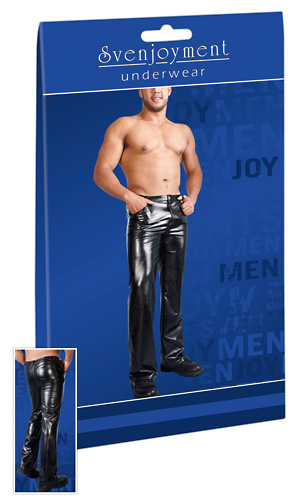 Svenjoyment Herren-Hose Lederimitat