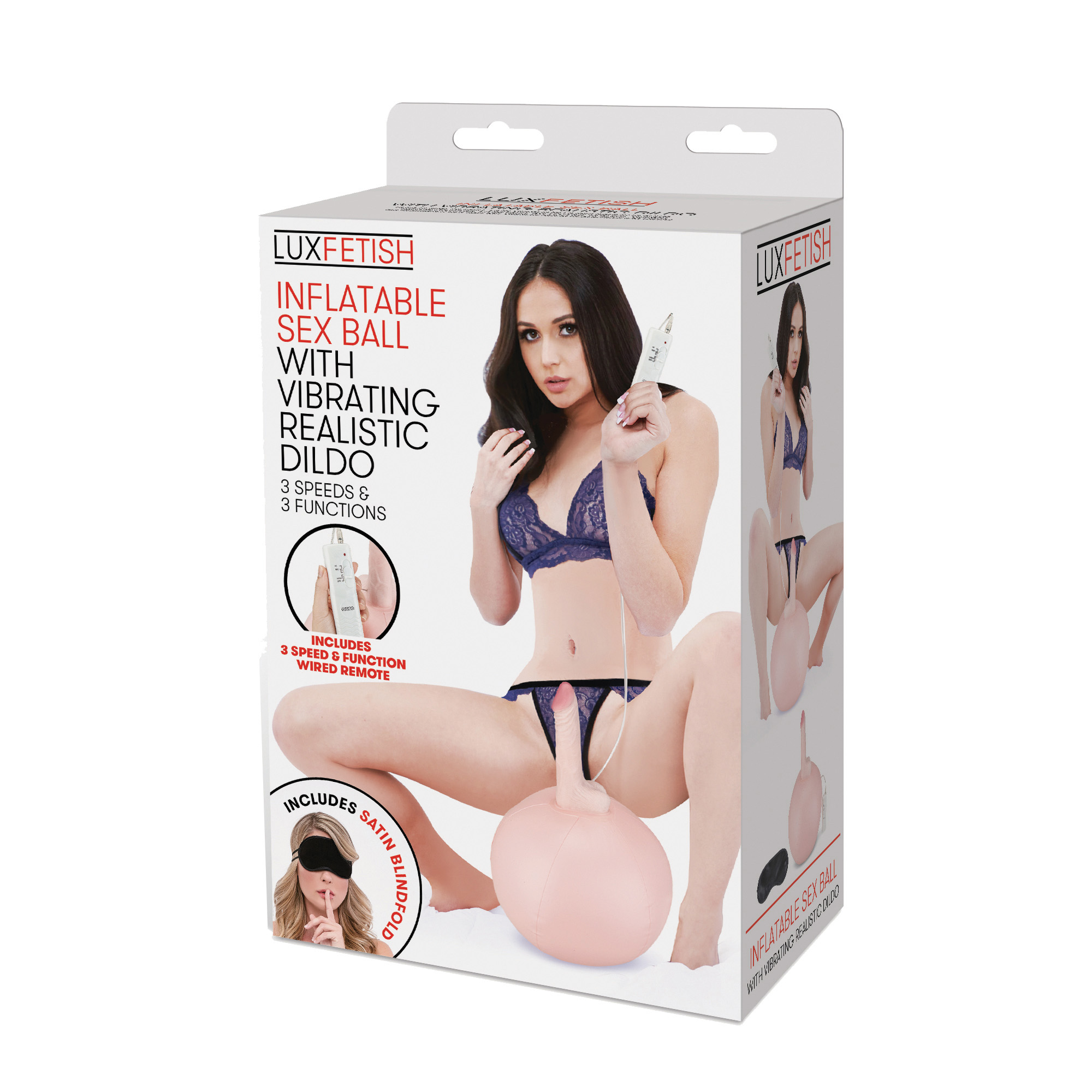 Lux Fetish Inflatable Sex Ball + Vibrating Dildo