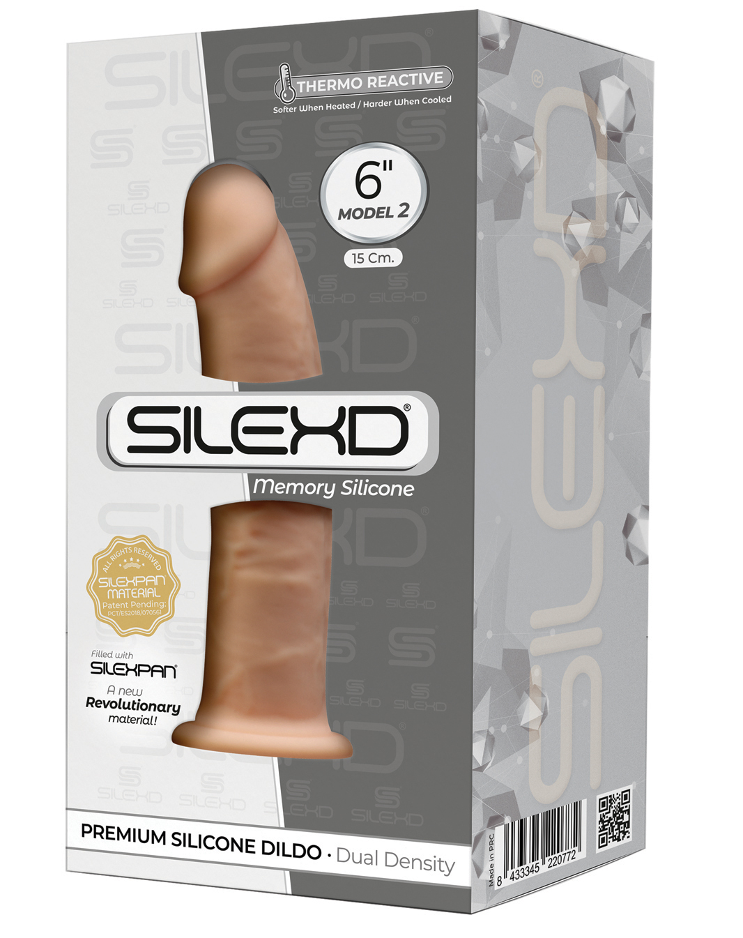 Silexd Dual Density Silicone Dildo Model 2