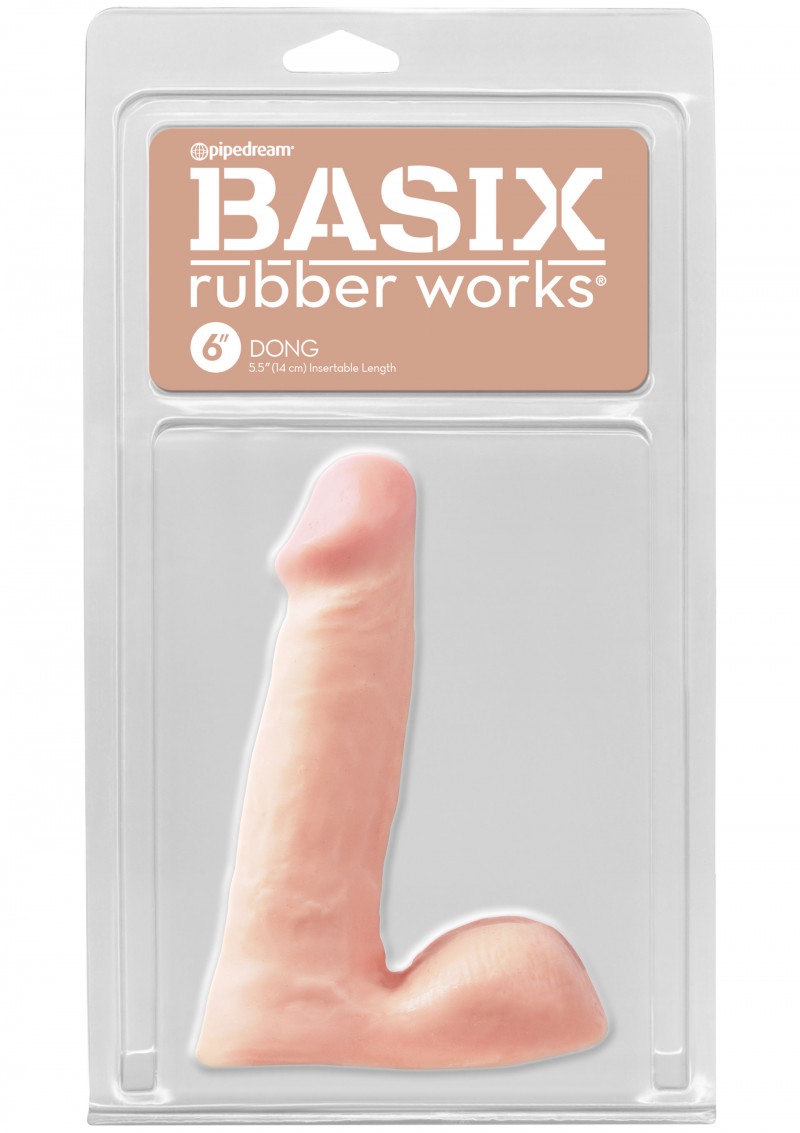 Basix 6 Inch Dong With Balls