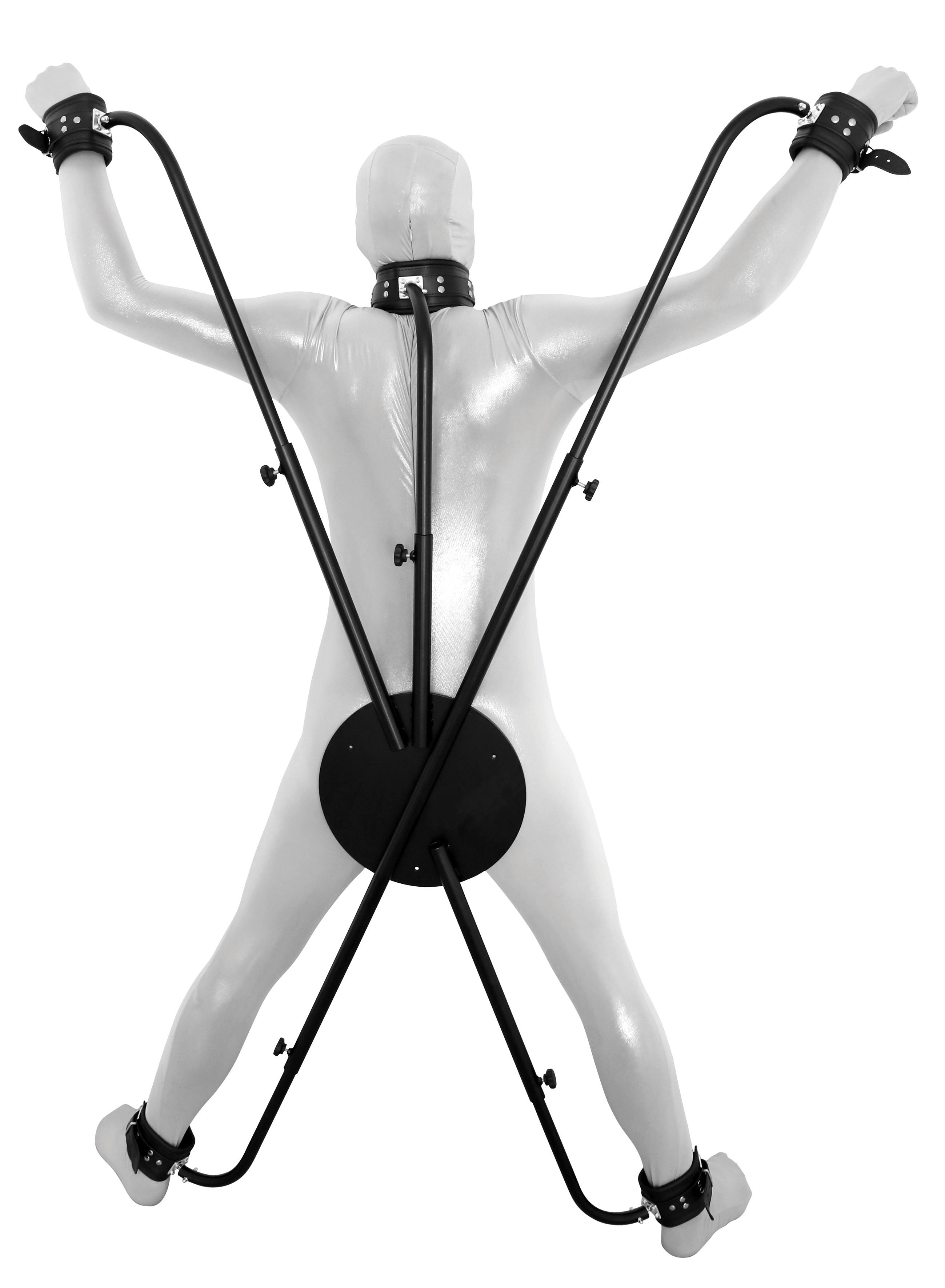 XX-DREAMSTOYS Pranger Kreuz mit Lederfesseln