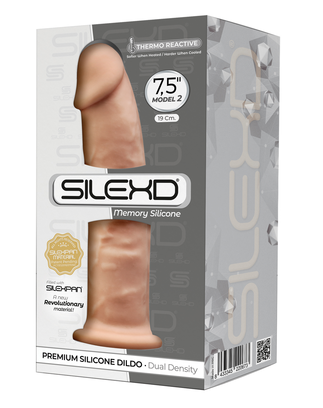 Silexd Dual Density Silicone Dildo Model 2