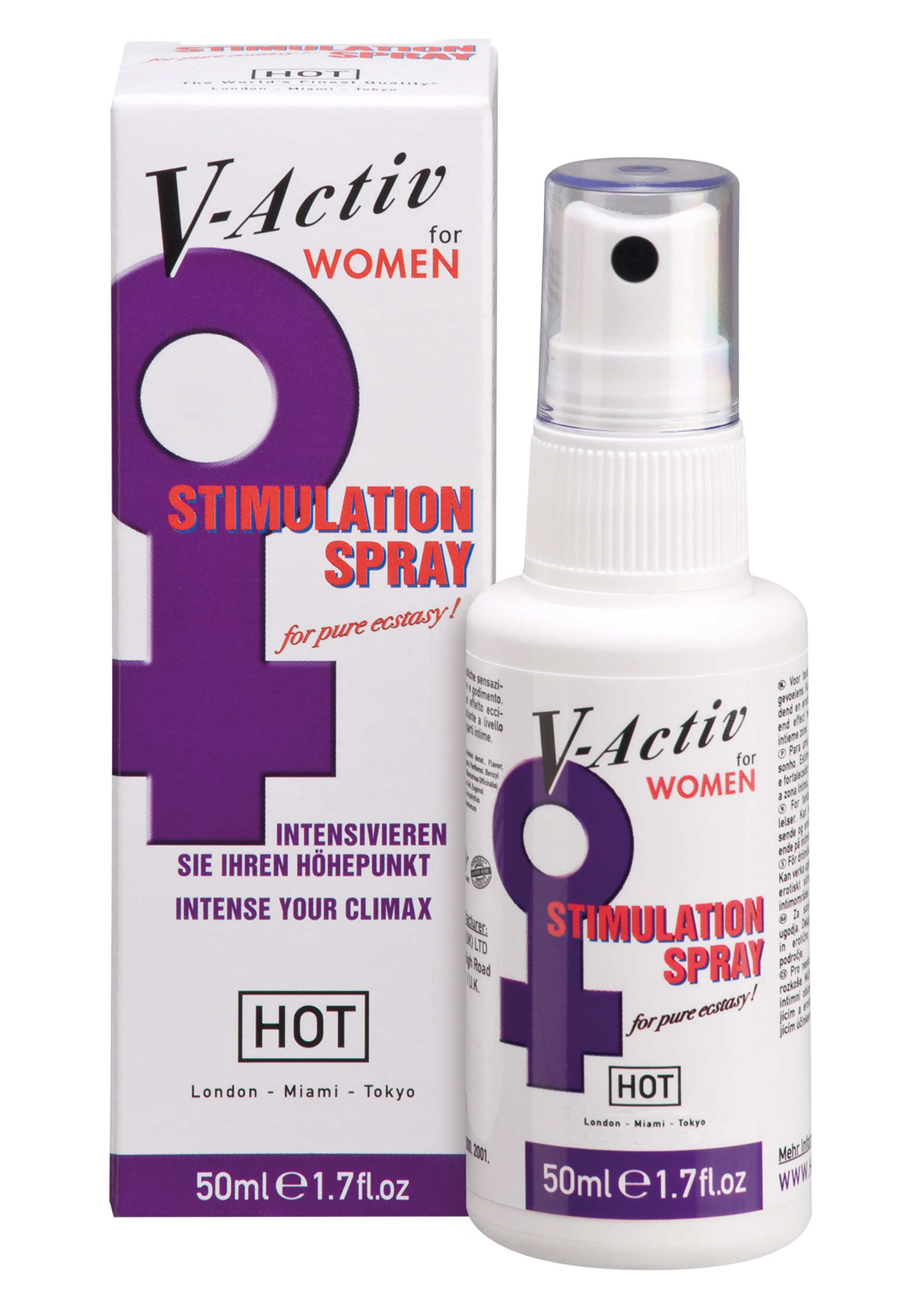 HOT V-Activ Stimulat.-Spray Women 50ml