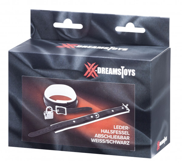 XXdreamSToys Leder-Halsfessel + Schloss