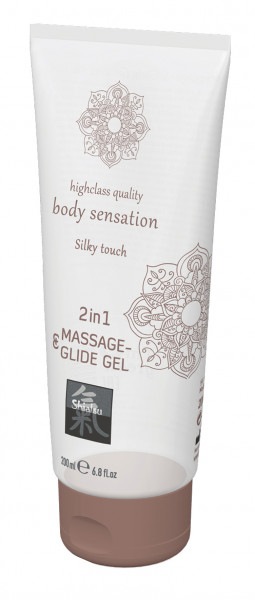 SHIATSU Massage-&amp; Glide Gel 2in1 Silky Touch 200ml