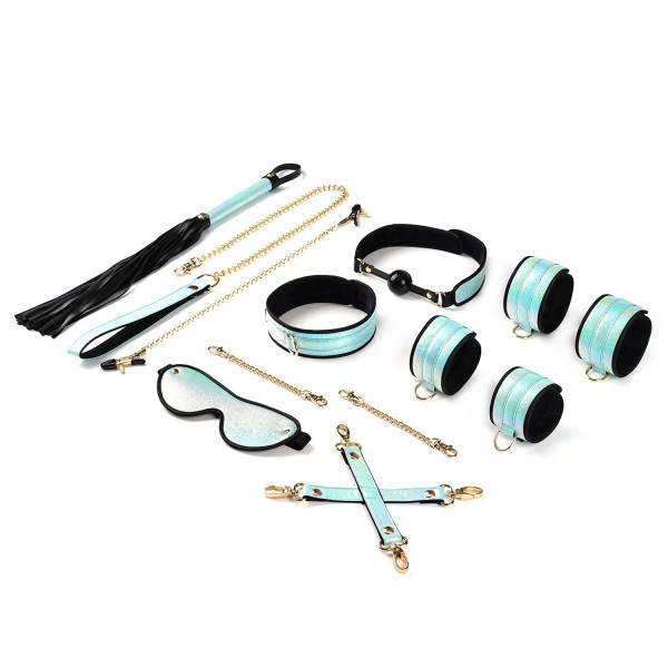 Liebe Seele VIVID Sky 8-teilig Blau Glossy Soft Bondage Set