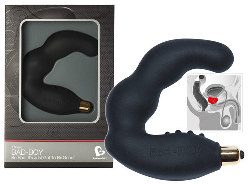 ROCKS OFF Bad-Boy 7 Silikon-Vibrator schwarz