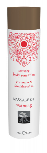SHIATSU Massage oil warming - Coriander &amp; Sandalwood oil 100ml