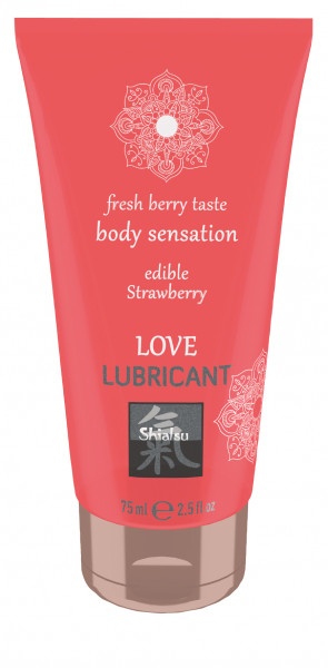 SHIATSU Edible Love lubricant - Strawberry 75ml