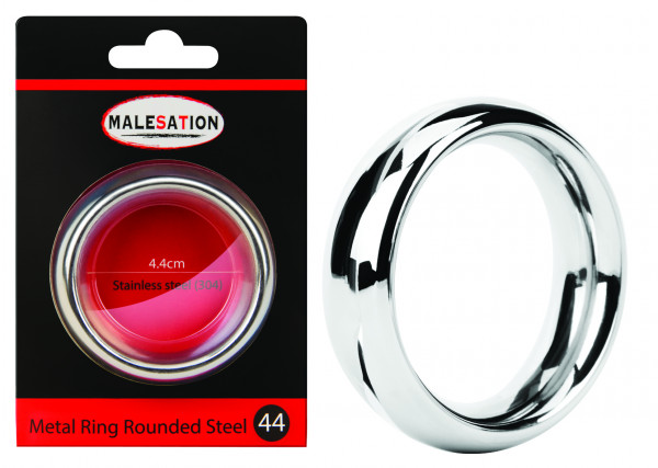 MALESATION Metal Ring Rounded Steel 44