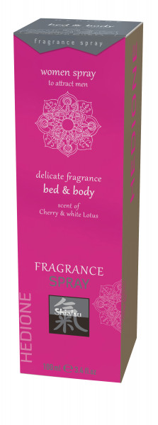 SHIATSU Bed &amp; Body spray Pheromone - Cherry &amp; White Lotus 100ml