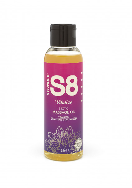 S8 Massage Oil 125ml Omani Lime &amp; Spicy Ginger