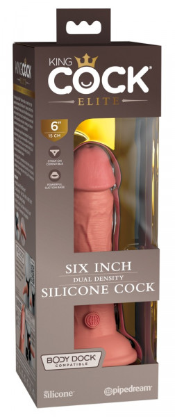 King Cock Elite Dual Density Silicone Naturdildo