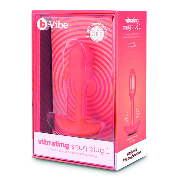 b-vibe Vibrating Snug Plug S Orange