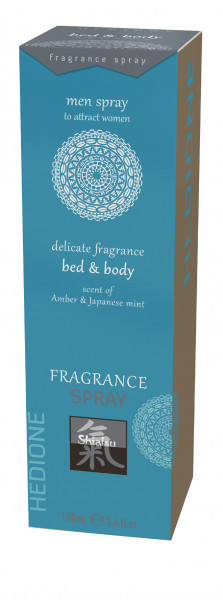 SHIATSU Bed &amp; Body spray Pheromone - Amber &amp; Japanese Mint 100ml