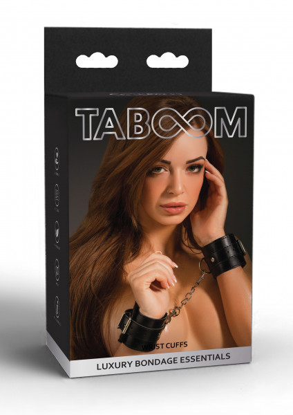 Taboom Black Line Vegan Wrist Cuffs