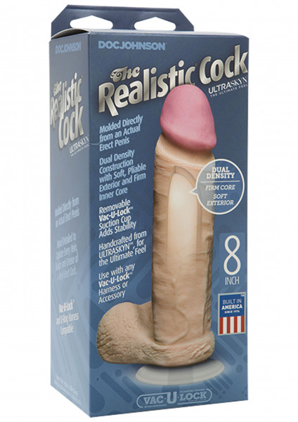DOC JOHNSON Realistic Cock 8 inch hell