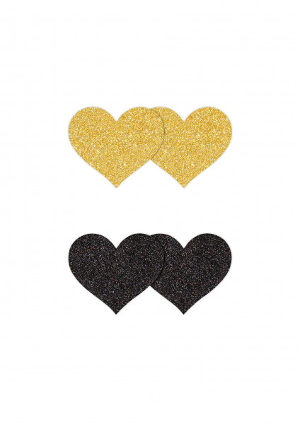 Pretty Pasties Glitter Hearts 2 Pair