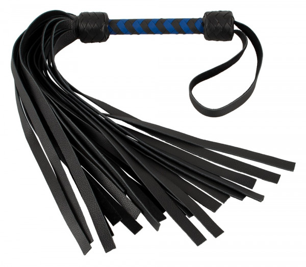 ZADO Leder-Flogger Royalblau Griff