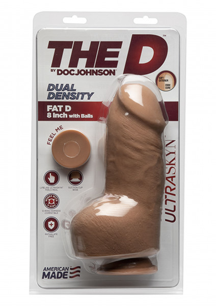 DOC JOHNSON The D Perfect D Dual Density 8&#039; with Balls tan