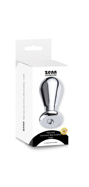 Zenn Big aluminium alloy buttplug Ø62mm