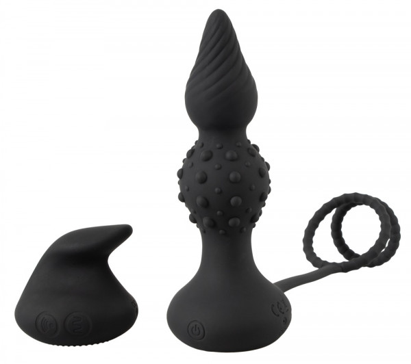 Rebel RC Butt Plug with Cock &amp; Ball Rings