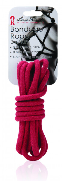 LUX FETISH Bondage Rope red 3M