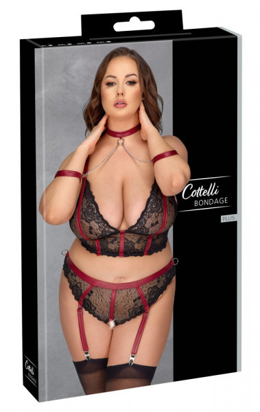 Cottelli Bondage Plus Longline-BH Set