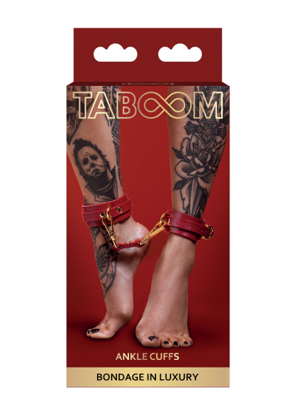 Taboom Red Line Vegan Ankle Cuffs