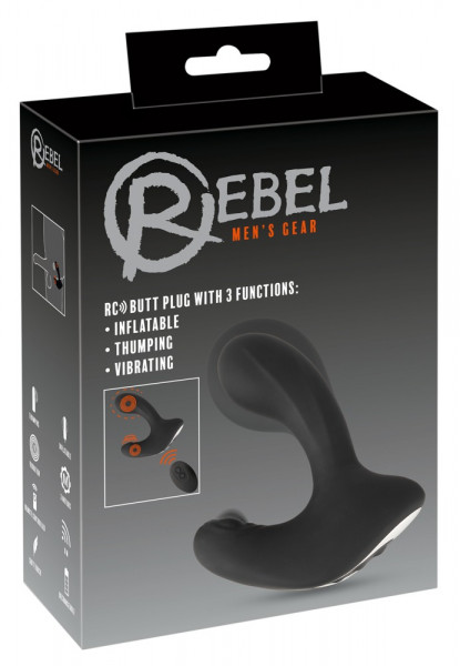 Rebel RC Butt Plug mit 3 Funktionen