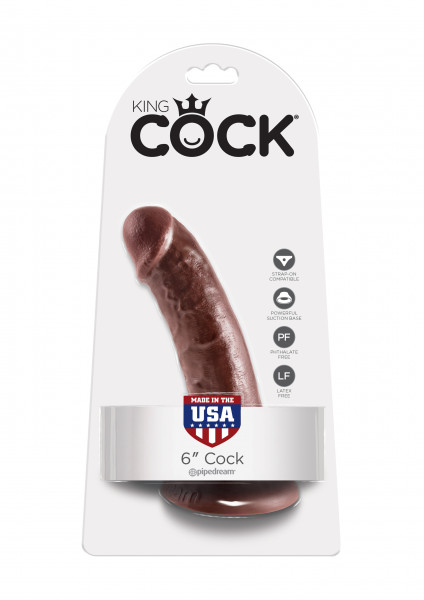 King Cock 6&quot; Cock braun