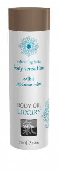 SHIATSU Edible body oil - Japanese Mint 75ml
