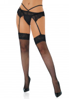 Daring Intimates Net Stockings with Lace Top Daring Intimates Net Stockings with Lace Top
