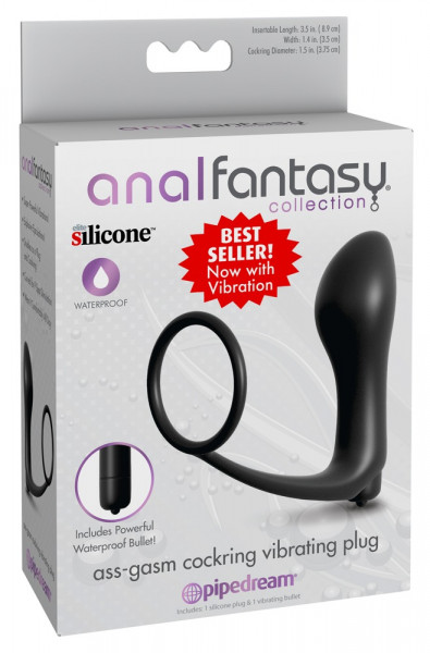 analfantasy Ass-Gasm Cockring Vibrating Plug