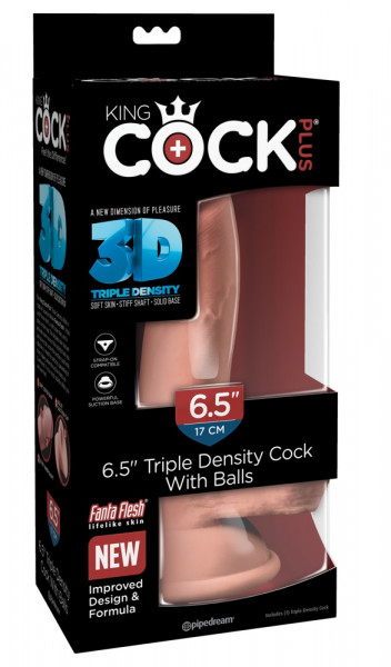 King Cock 6,5&quot; Triple Density Cock with Balls
