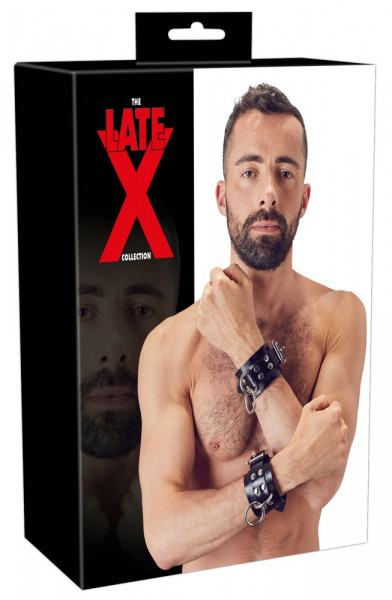 Late X Latex-Handfesseln Heavy