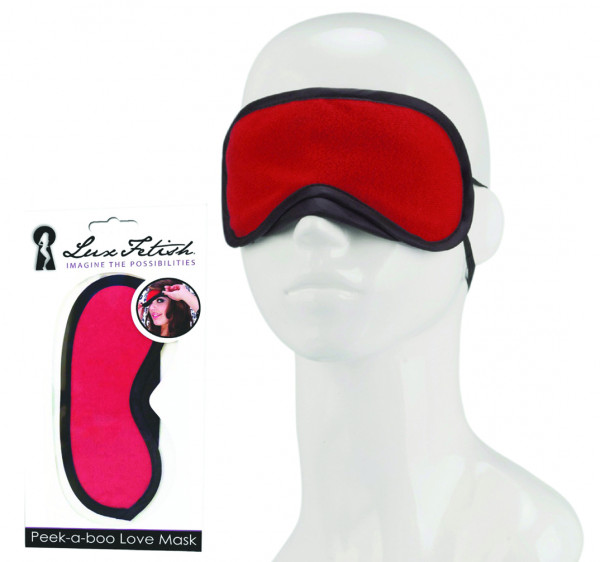 LUX FETISH Peek-a-boo Love Mask red