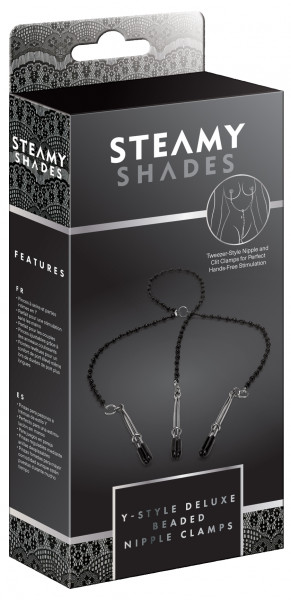 STEAMY SHADES Y-Style Deluxe Beaded Nipple Clamps