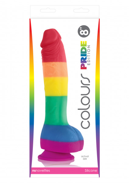Colours by NS Novelties Pride Edition 8 inch Dildo