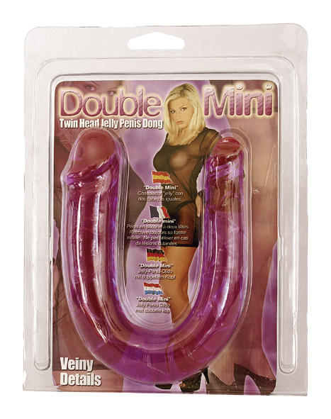 Seven Creations Double Mini Jelly Penis Dong lila