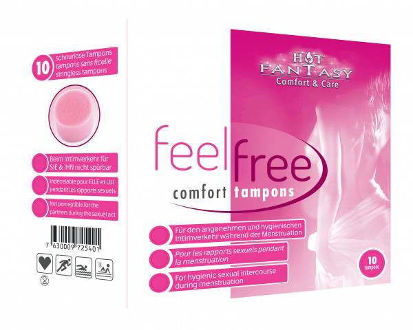 HOT FANTASY feel free comfort tampons, 10 Stck.
