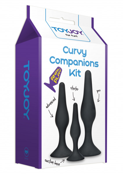 Anal Play by TOYJOY Curvy Companions Kit 3 Stk