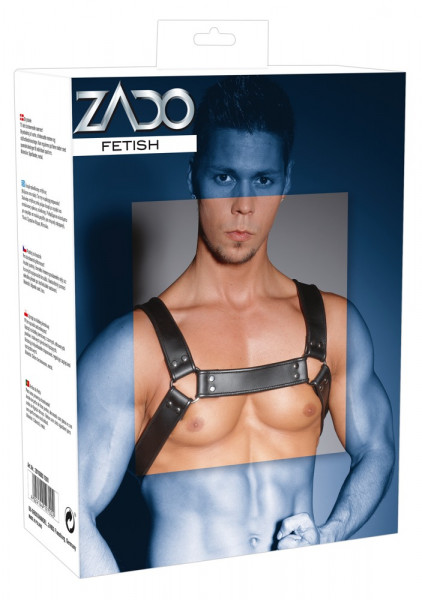 ZADO Leder Herren Brustharness