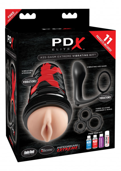 Pipedream Extreme Toyz Elite Ass Gasm Vibrating Kit