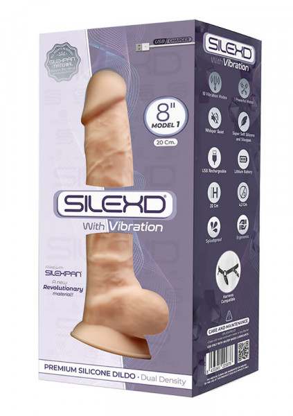 Silexd Premium Silikon Vibrator 8&quot; Light